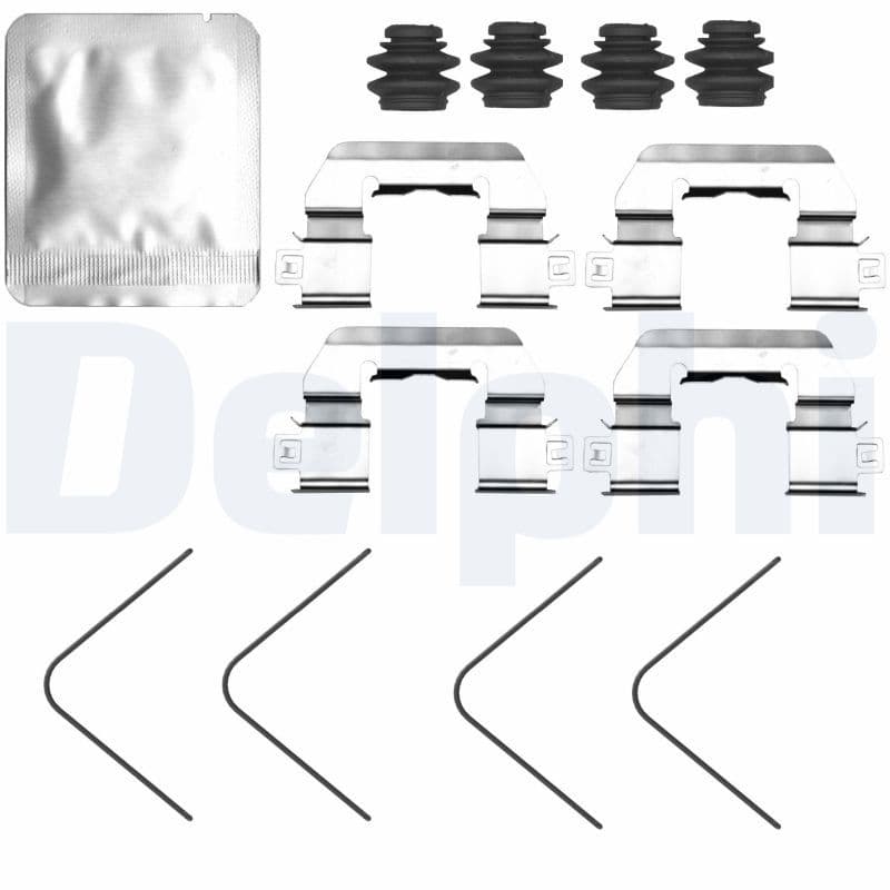 Set accesorii, placute frana DELPHI LX0827