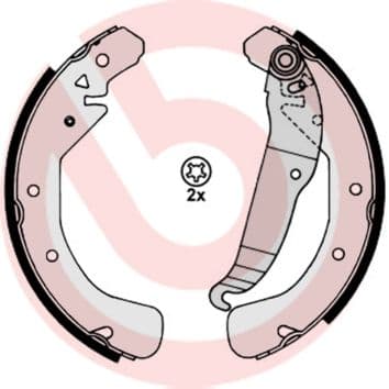 Set saboti frana BREMBO S 59 517