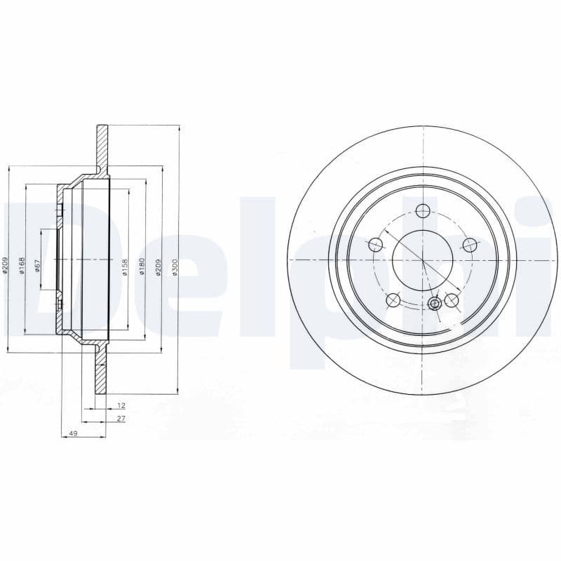Disc frana DELPHI BG4298C
