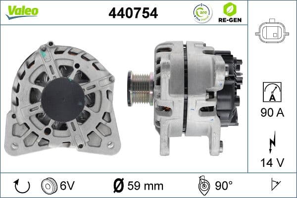 Generator / Alternator VALEO 440754