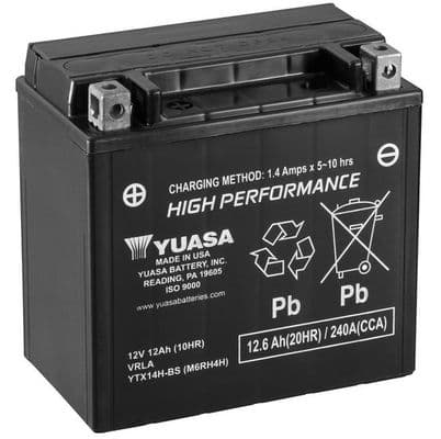 Baterie de pornire YUASA AGM - High Performance Maintenence Free YTX14H-BS