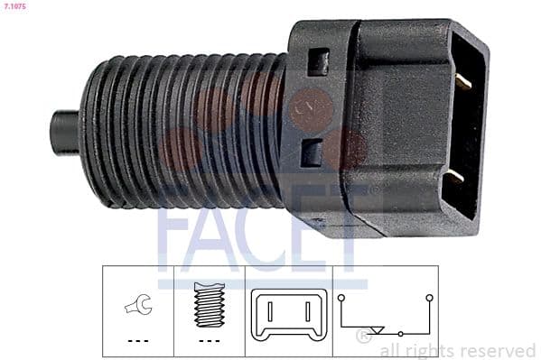 Comutator lumini frana FACET Made in Italy - OE Equivalent 7.1075