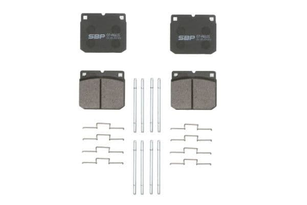 set placute frana,frana disc SBP 07-AG031