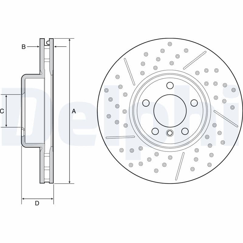 Disc frana DELPHI BG9234C