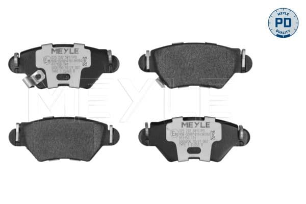 set placute frana,frana disc MEYLE -PD: Advanced performance and design. 025 232 5817/PD