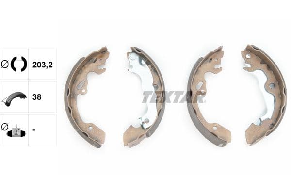 Set saboti frana TEXTAR 91052500