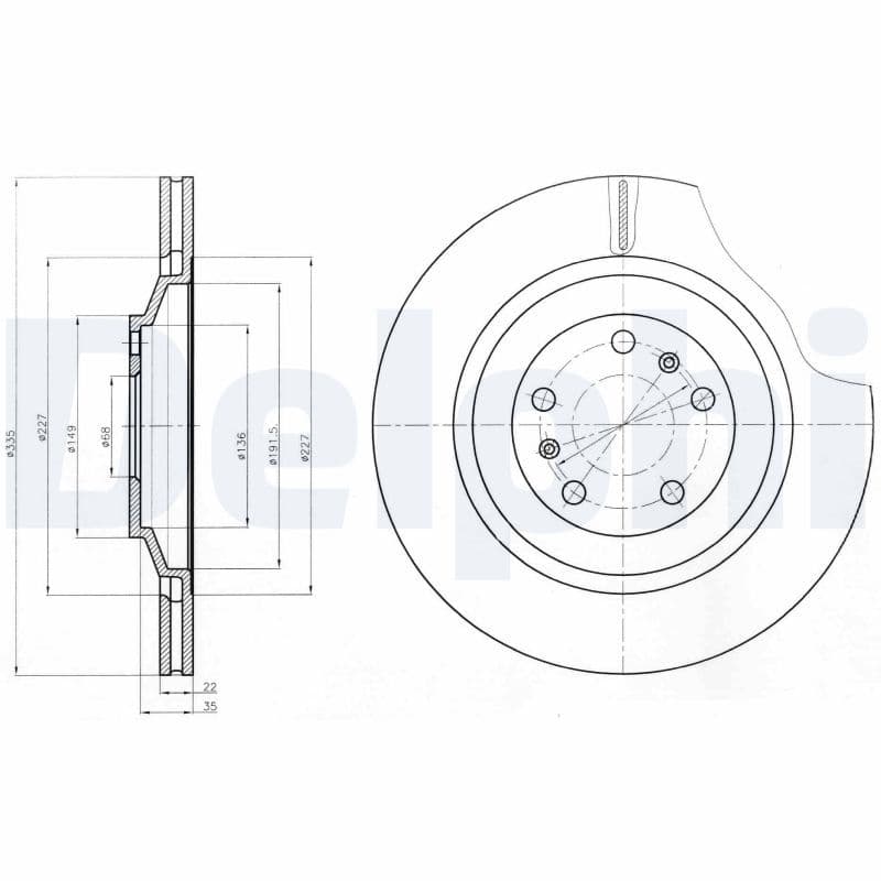 Disc frana DELPHI BG4292C