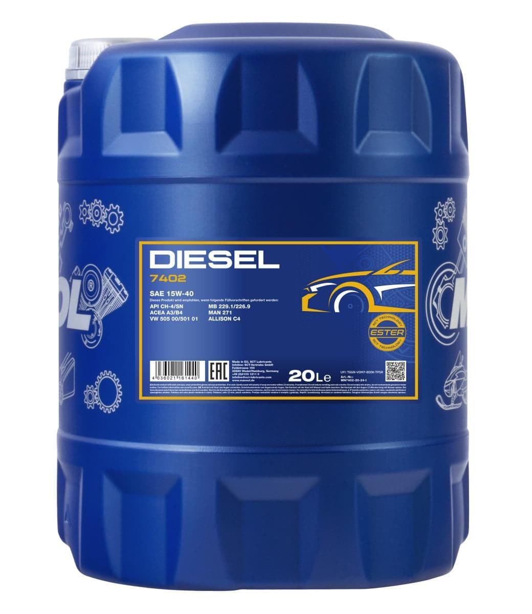 MANNOL DIESEL 15W-40- 20L
