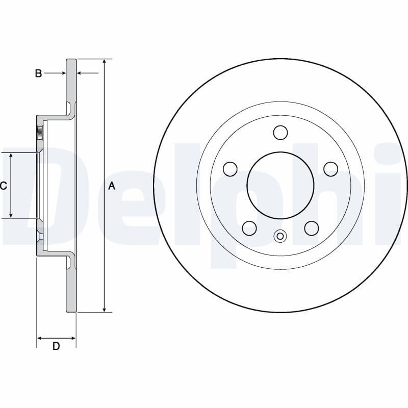 Disc frana DELPHI BG4675