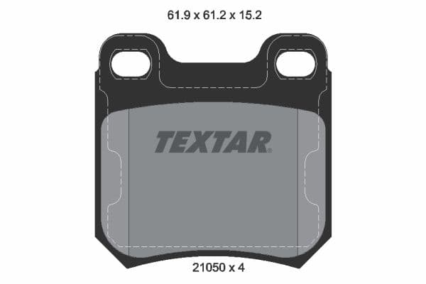set placute frana,frana disc TEXTAR Q+ 2105002