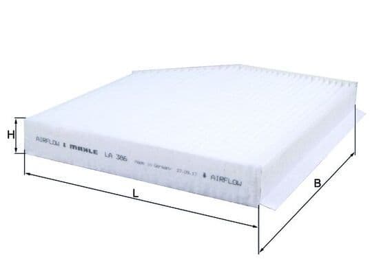 Filtru, aer habitaclu MAHLE LA 386