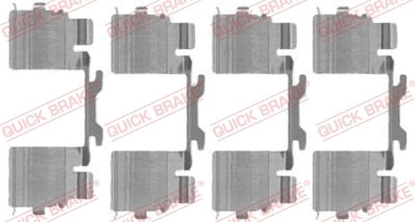 Set accesorii, placute frana QUICK BRAKE 109-1725