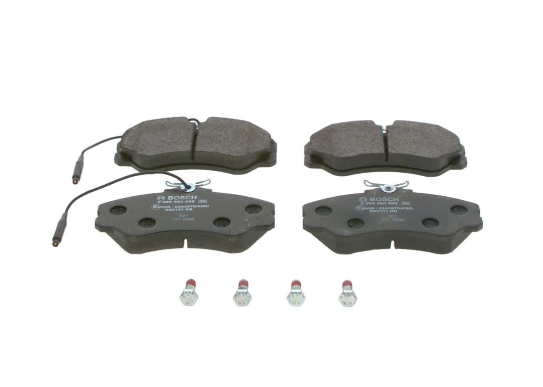 set placute frana,frana disc BOSCH 0 986 460 998