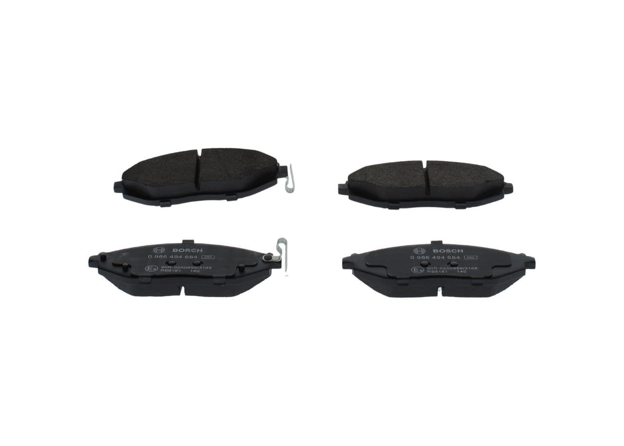 set placute frana,frana disc BOSCH 0 986 494 684