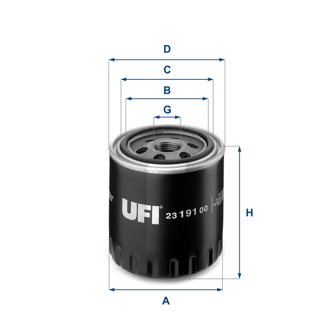 Filtru ulei UFI 23.191.00