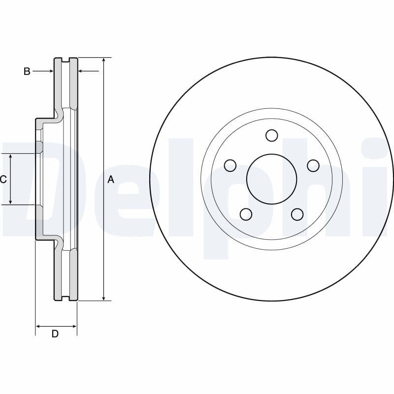 Disc frana DELPHI BG4803C