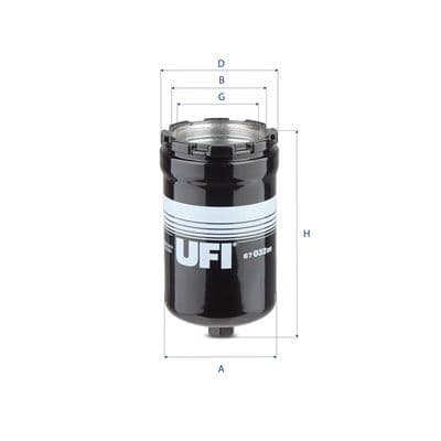 Filtru, sistem hidraulic primar UFI 87.032.00