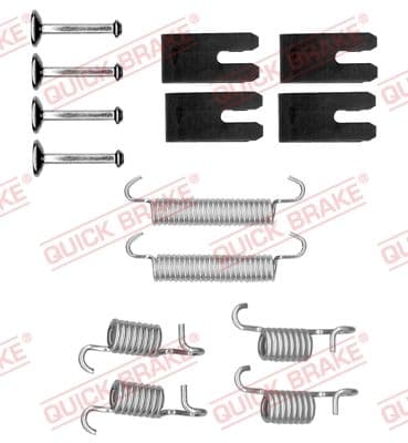 set accesorii, saboti frana parcare QUICK BRAKE 105-0850