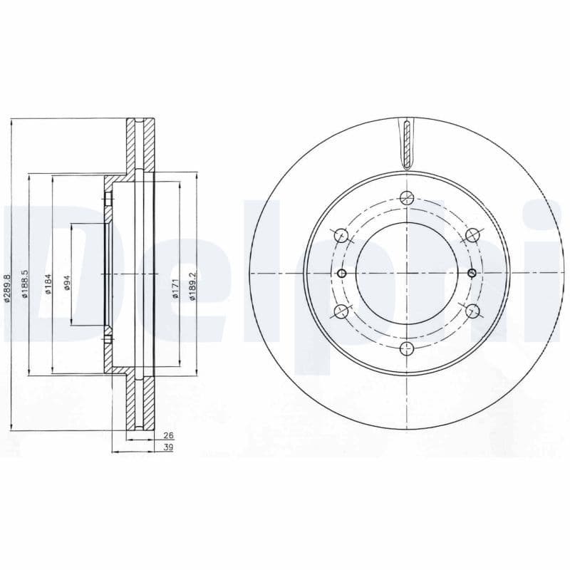 Disc frana DELPHI BG4229