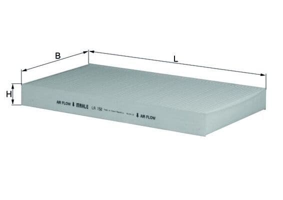 Filtru, aer habitaclu MAHLE LA 152