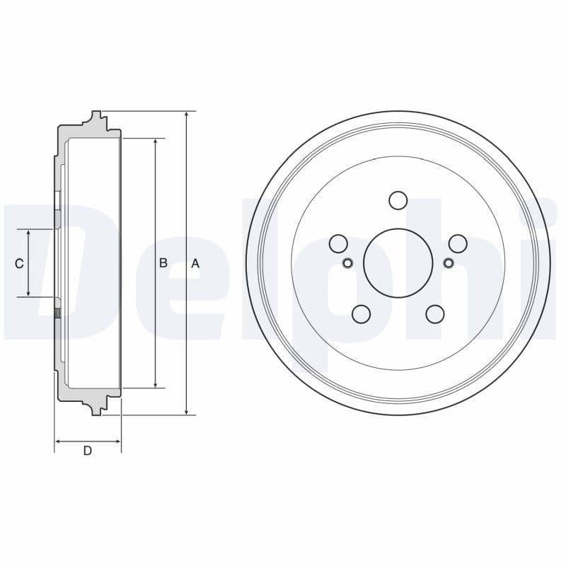 Tambur frana DELPHI BF615