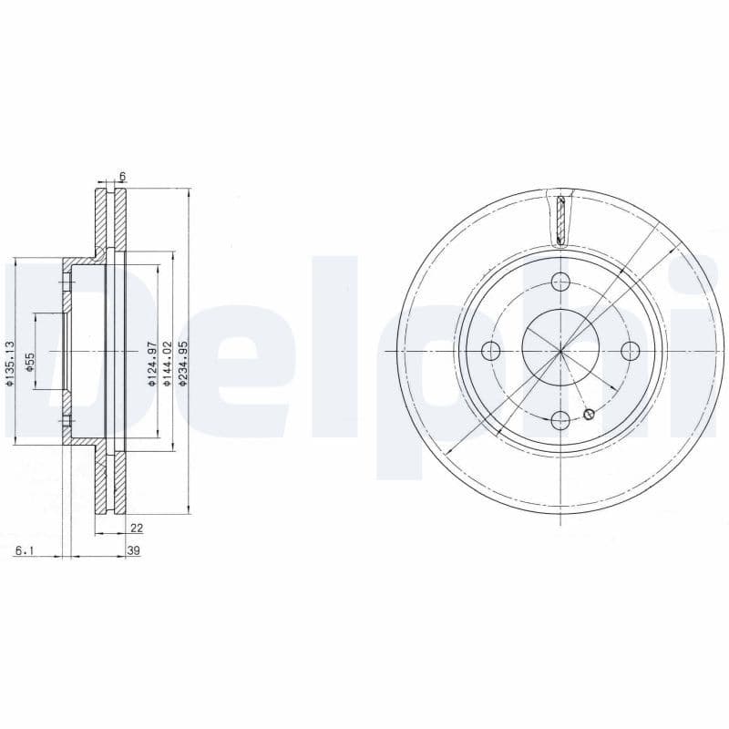 Disc frana DELPHI BG2629
