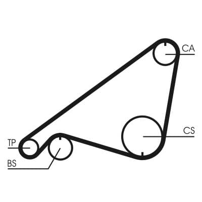 Curea de distributie CONTINENTAL CTAM CT752