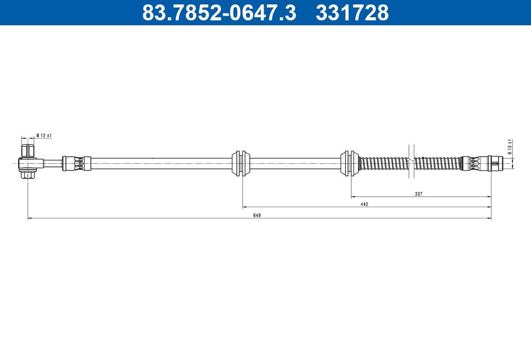 Furtun frana ATE 83.7852-0647.3