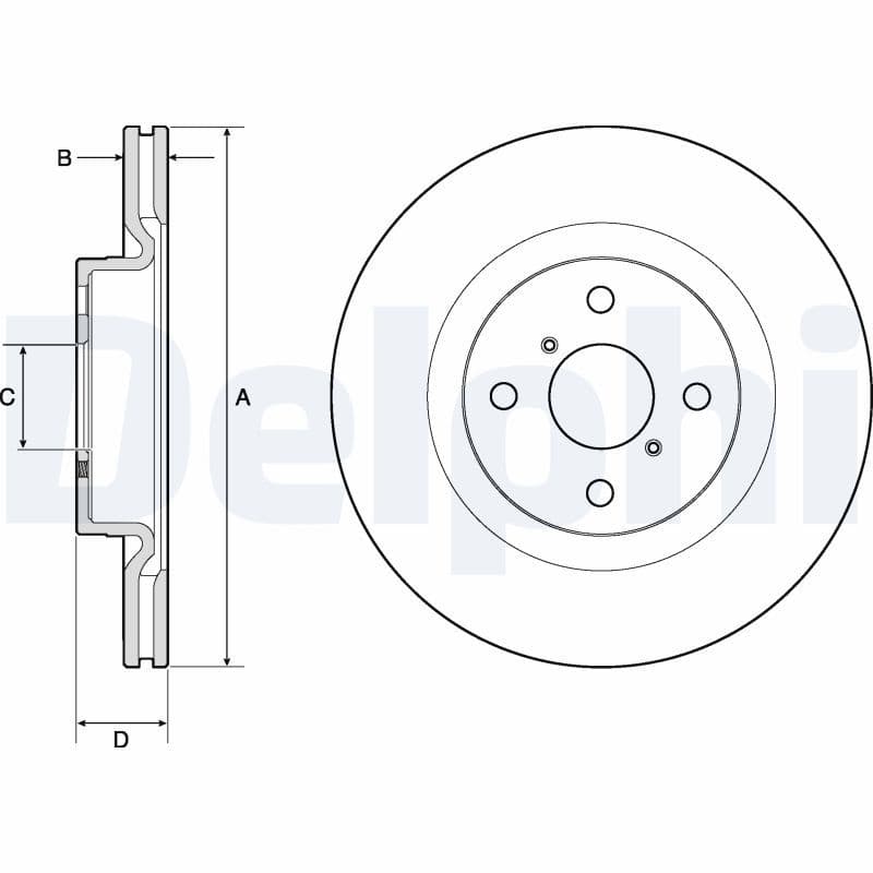 Disc frana DELPHI BG4762C