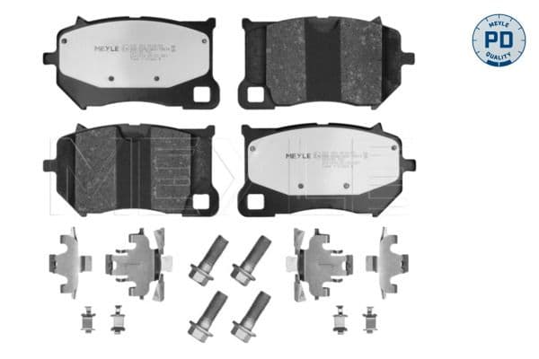 set placute frana,frana disc MEYLE 025 263 0618/PD