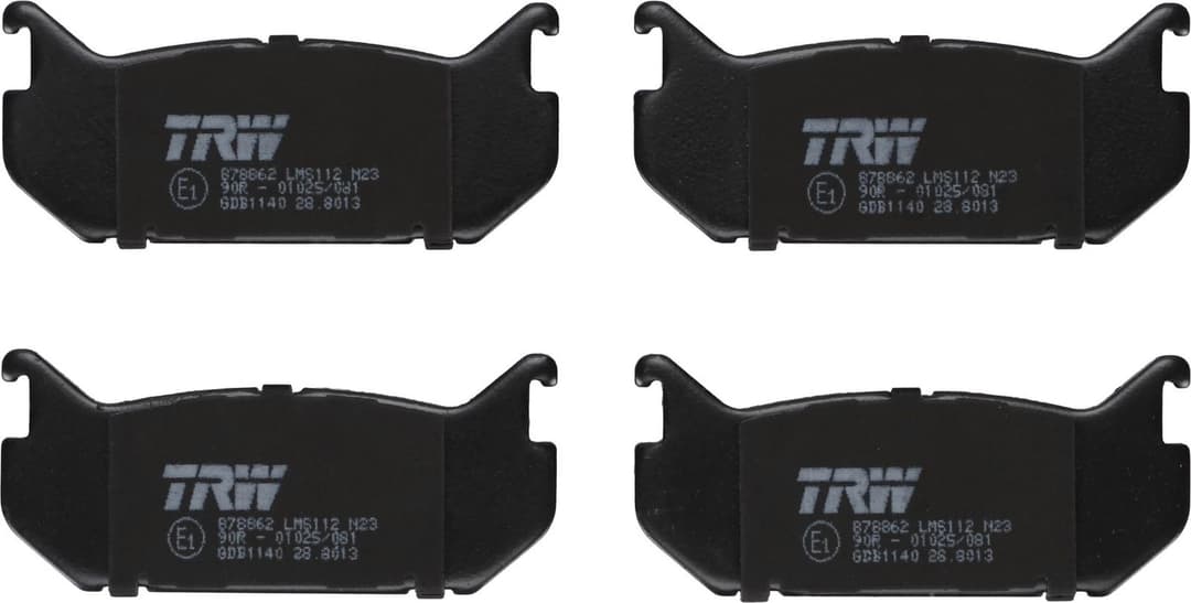 set placute frana,frana disc TRW GDB1140