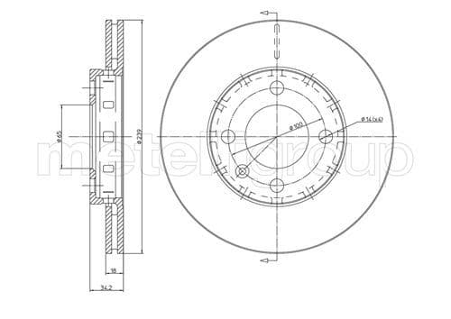 Disc frana METELLI 23-0372