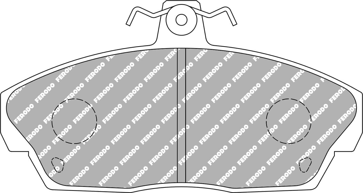 set placute frana,frana disc FERODO FCP613H
