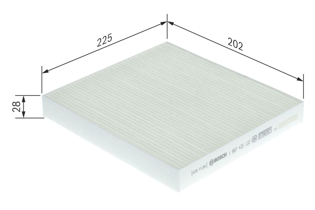 Filtru, aer habitaclu BOSCH 1 987 435 133