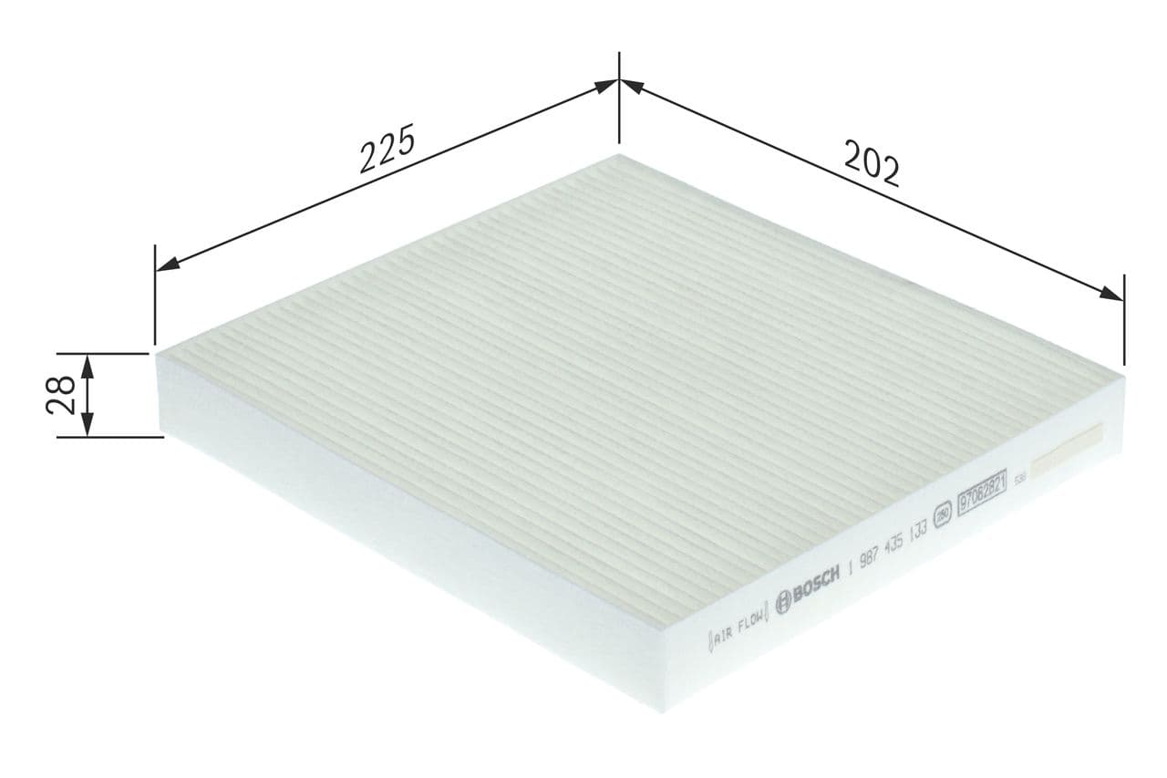 Filtru, aer habitaclu BOSCH 1 987 435 133