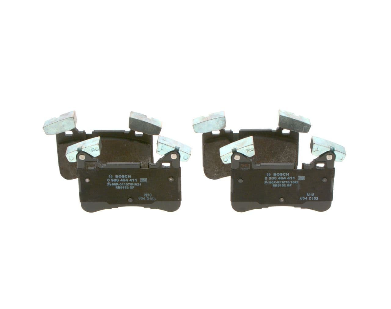set placute frana,frana disc BOSCH 0 986 494 411