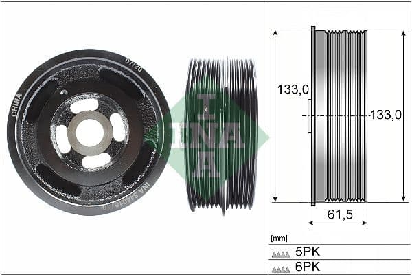 Fulie curea, arbore cotit Schaeffler INA 544 0167 10