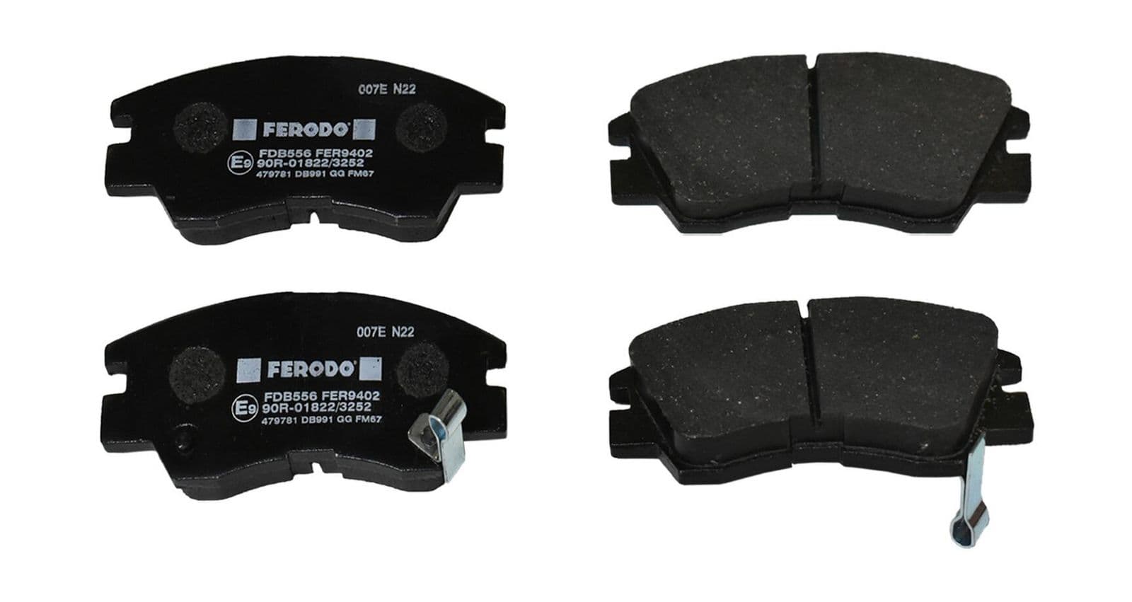 set placute frana,frana disc FERODO PREMIER ECO FRICTION FDB556