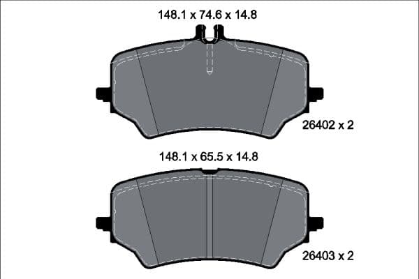 set placute frana,frana disc TEXTAR Q+ 2640201