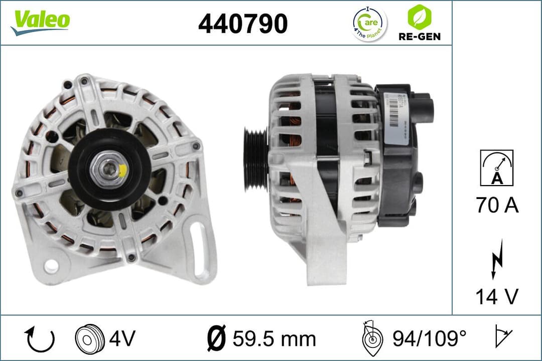 Generator / Alternator VALEO RE-GEN REMANUFACTURED 440790