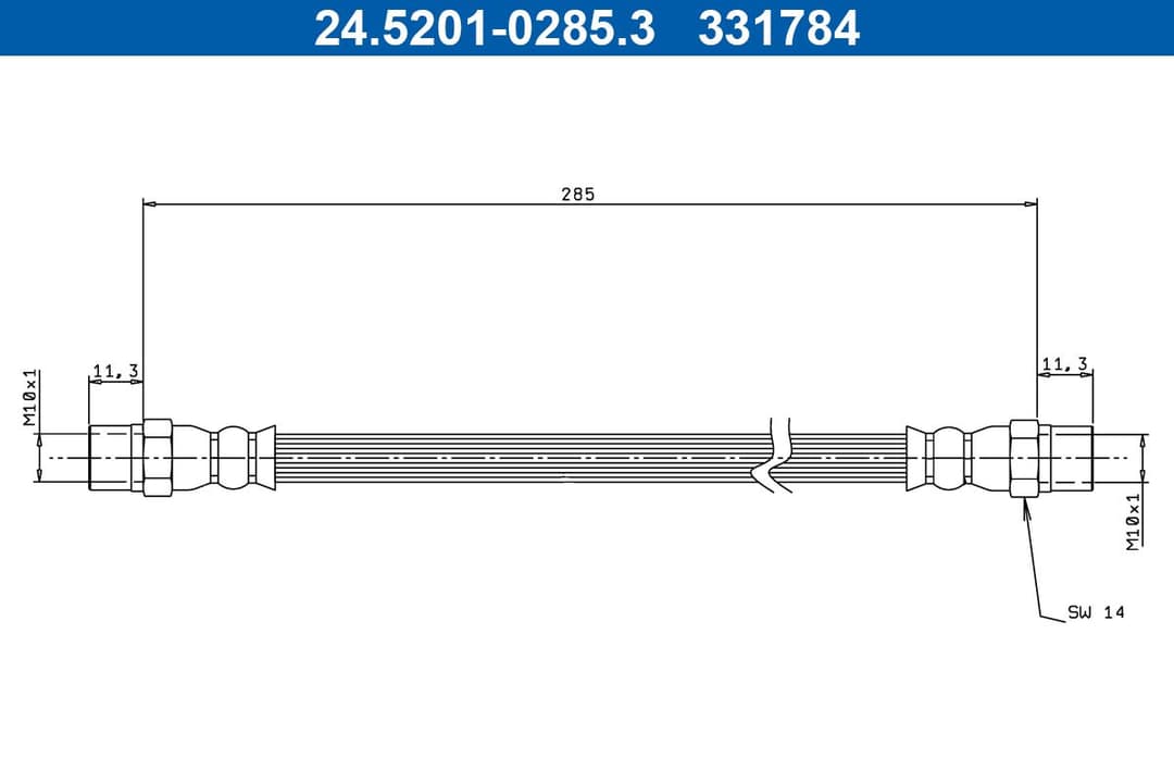 Furtun frana ATE 24.5201-0285.3