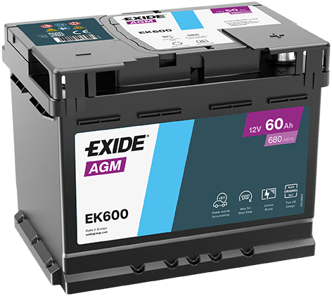 Baterie de pornire EXIDE AGM EK600