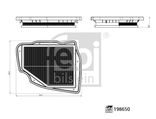 Filtru aer FEBI BILSTEIN 198650