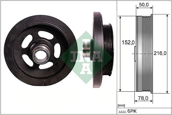 Fulie curea, arbore cotit Schaeffler INA 544 0111 10