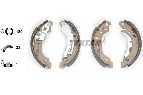 Set saboti frana TEXTAR 91061000