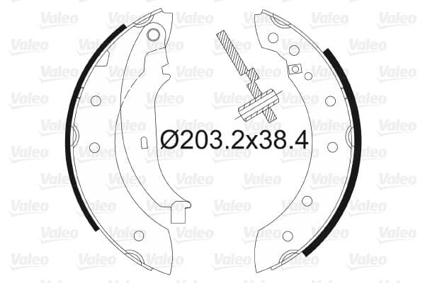 Set saboti frana VALEO 562581