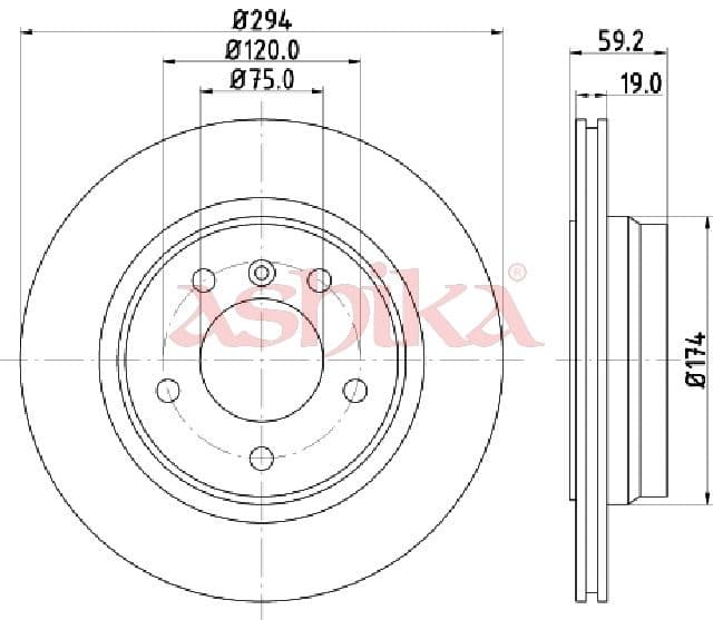 Disc frana ASHIKA 61-00-0109