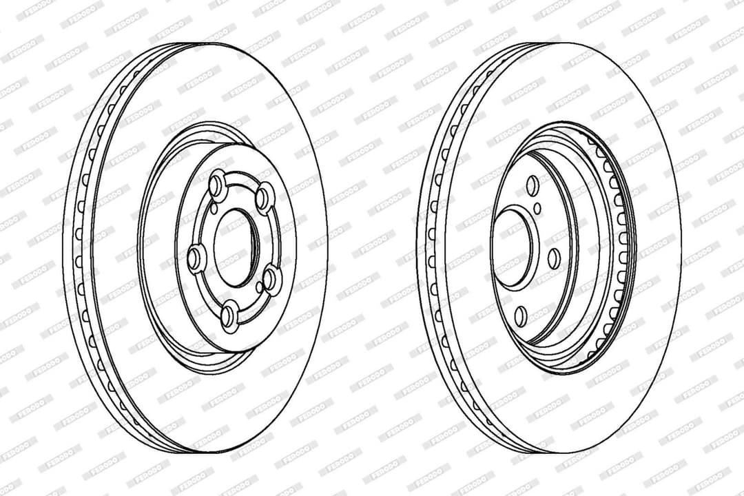 Disc frana FERODO PREMIER Coat+ disc DDF1315C