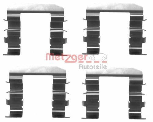 Set accesorii, placute frana METZGER 109-1708
