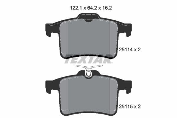 set placute frana,frana disc TEXTAR Q+ 2511401